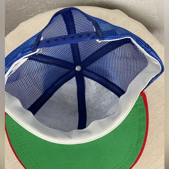 Vintage Texas Rangers Coca Cola MLB Snap Back Adjustable Trucker Flat Brim Hat - Picture 6 of 8